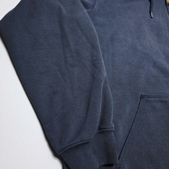 Carhartt Hoodie Men's Navy Blue Rain Defender Large Original Fit Hoodie Heavy - Picture 10 of 10